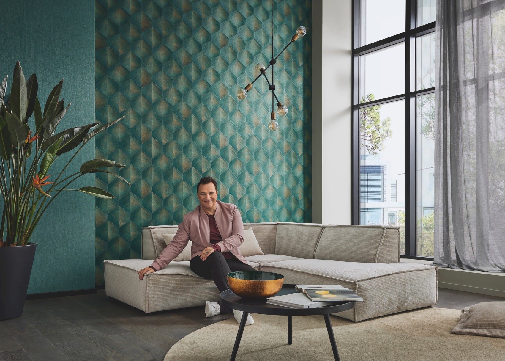 Turquoise Grafisch - ER19-0370 - Image4 - Fashion for Walls 4 - 1037019