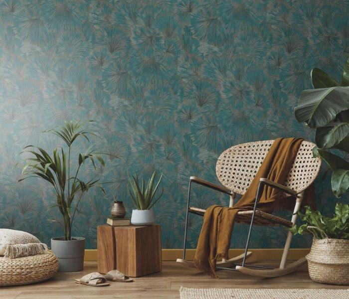 Turquoise Botanisch - ER19-0373 - Image3 - Fashion for Walls 4 - 1037319