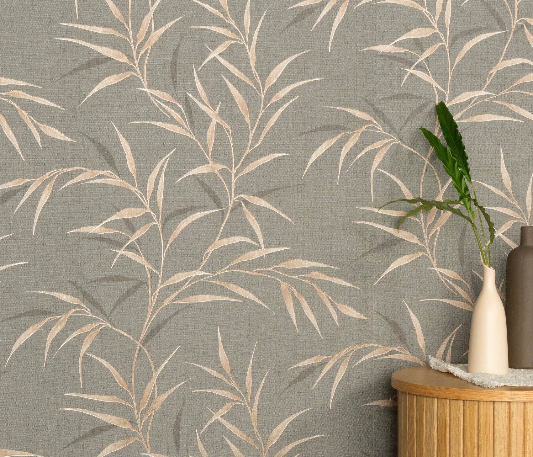 Taupe Botanisch - ER11-0528 - Image3 - Fashion for walls 5 - 1052811