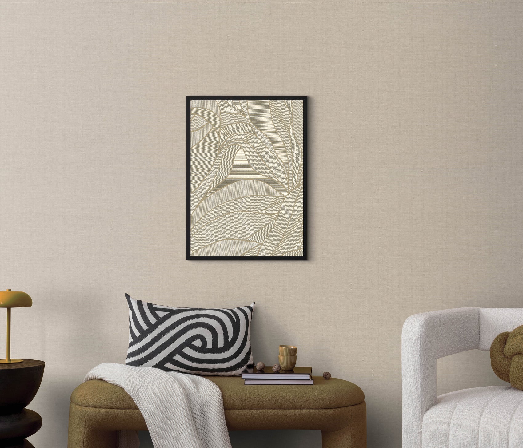 Beige Textiel - ER37-0541 - Image2 - Fashion for walls 5 - 1054137