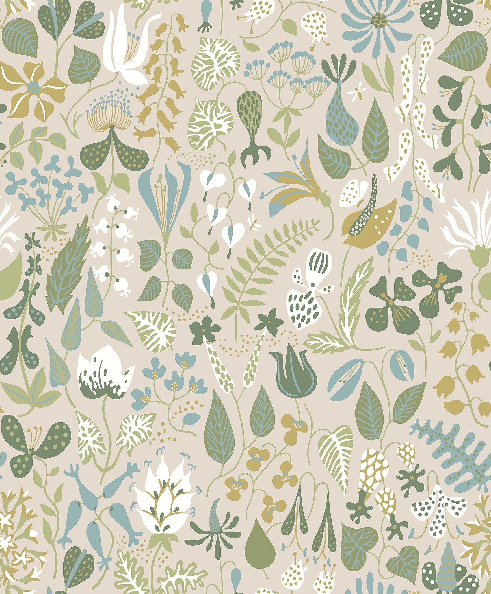Beige Botanisch - BS71-0113 - Image1 - Scandinavian Designers - 1371