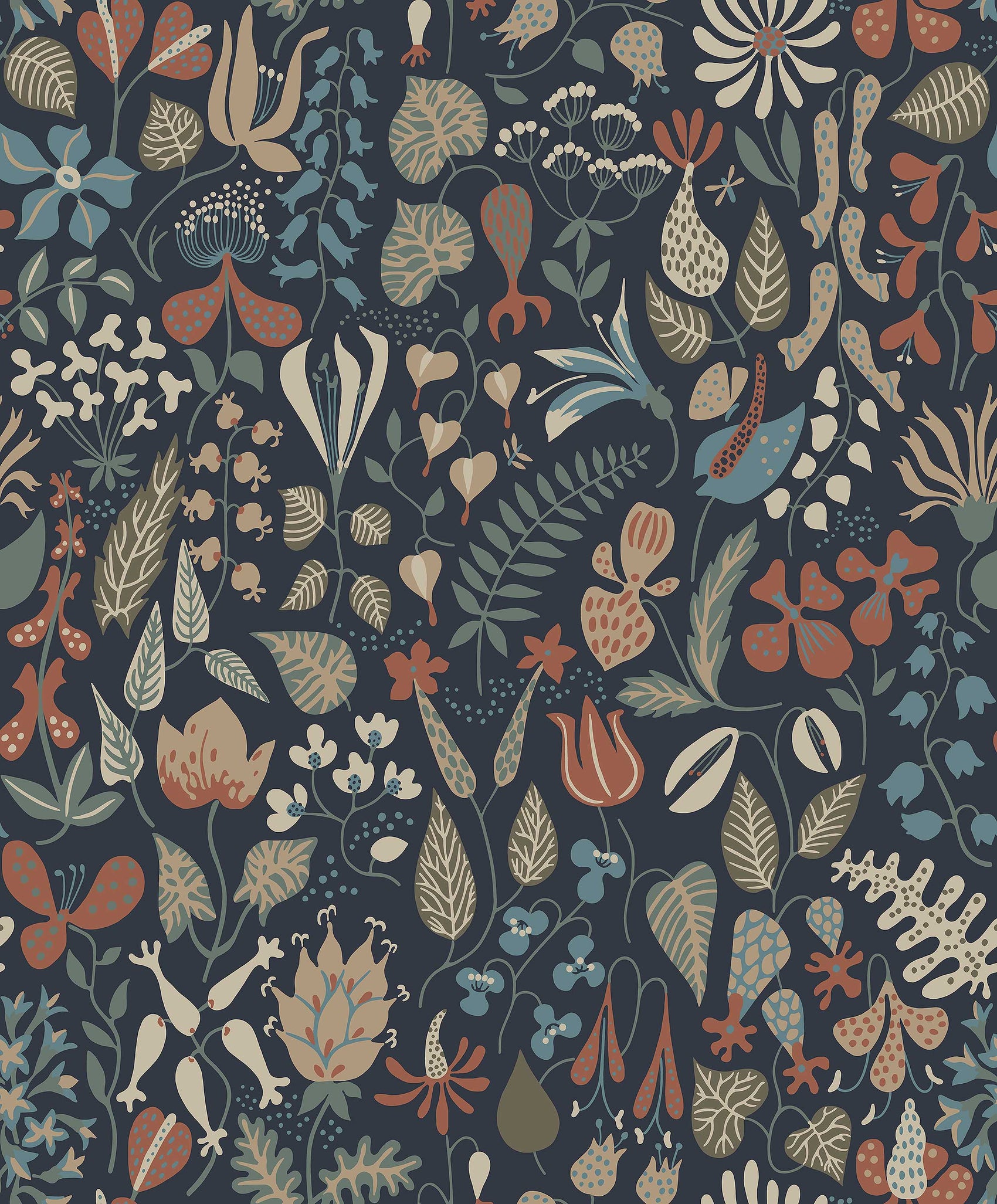 Blauw Botanisch - BS72-0113 - Image1 - Scandinavian Designers - 1372