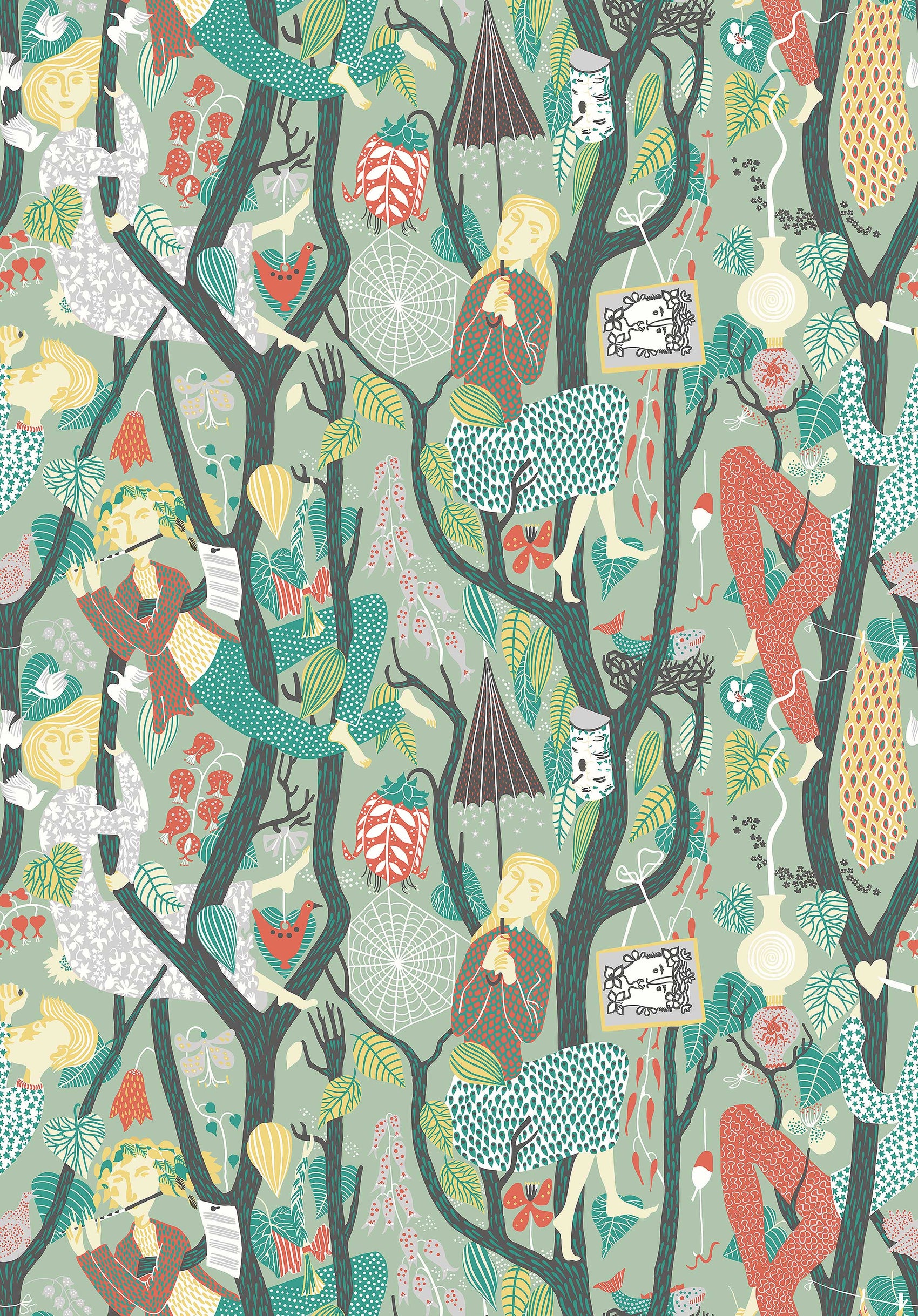 Groen Botanisch - BS76-0113 - Image1 - Scandinavian Designers - 1376