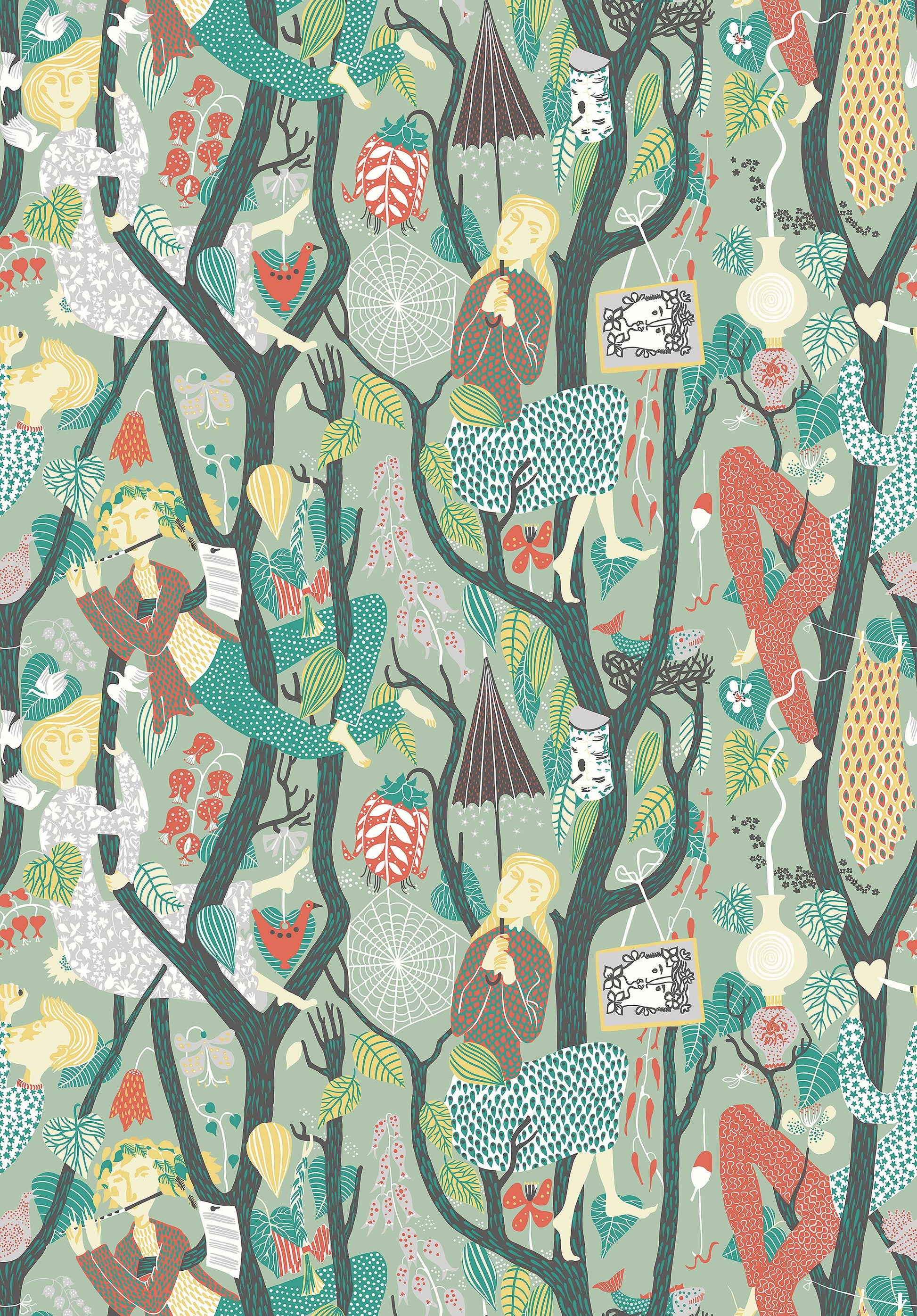 Groen Botanisch - BS76-0113 - Image1 - Scandinavian Designers - 1376