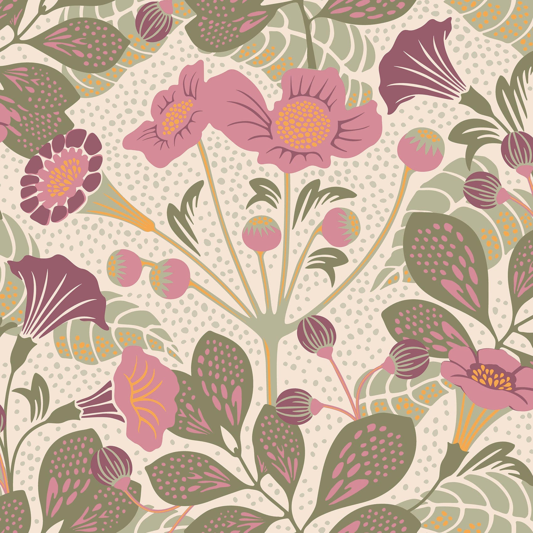 Roze Botanisch - BS74-0114 - Image1 - Swedish Designers - 1474
