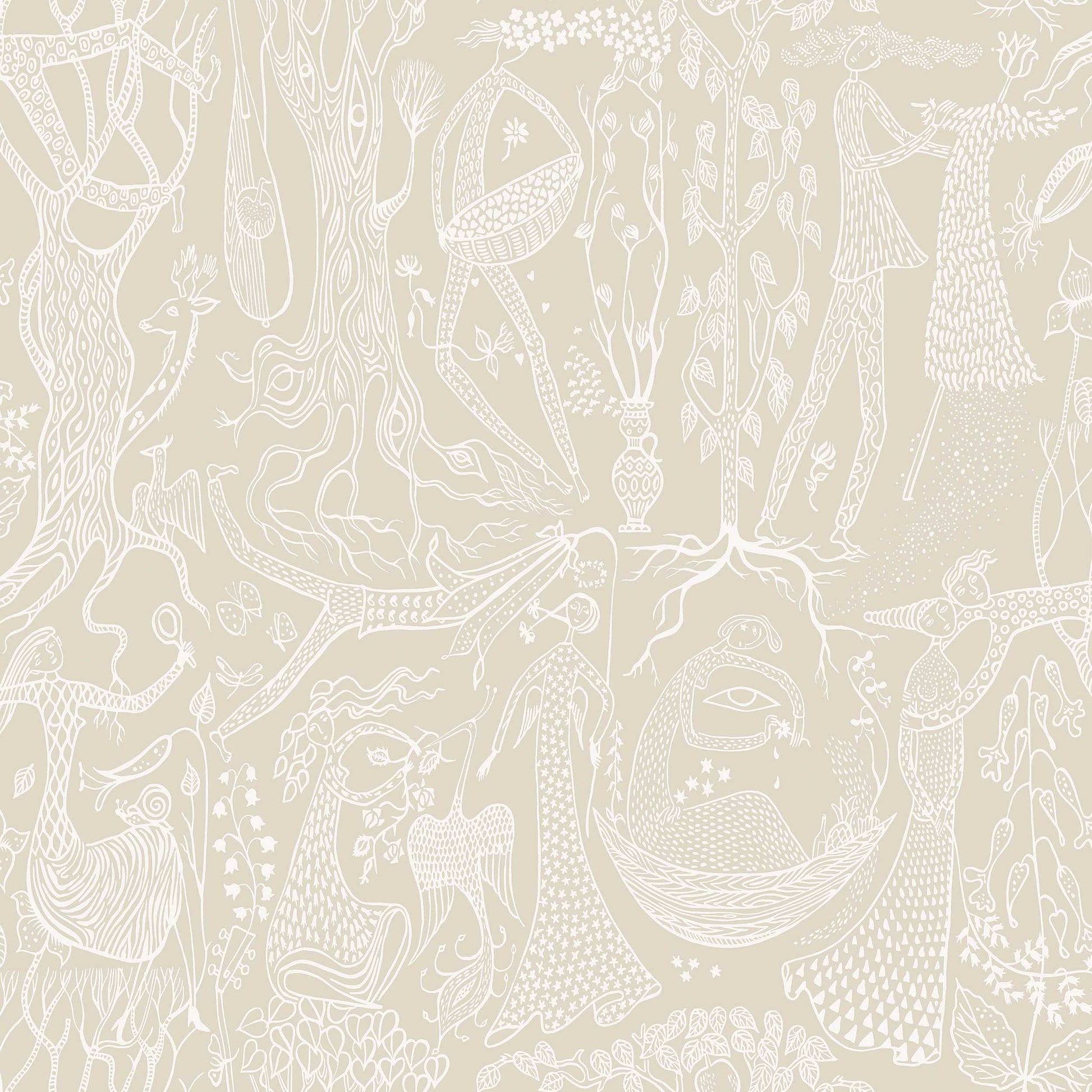 Beige Toile de Jouy - BS63-0117 - Image1 - Scandinavian Designers - 1763