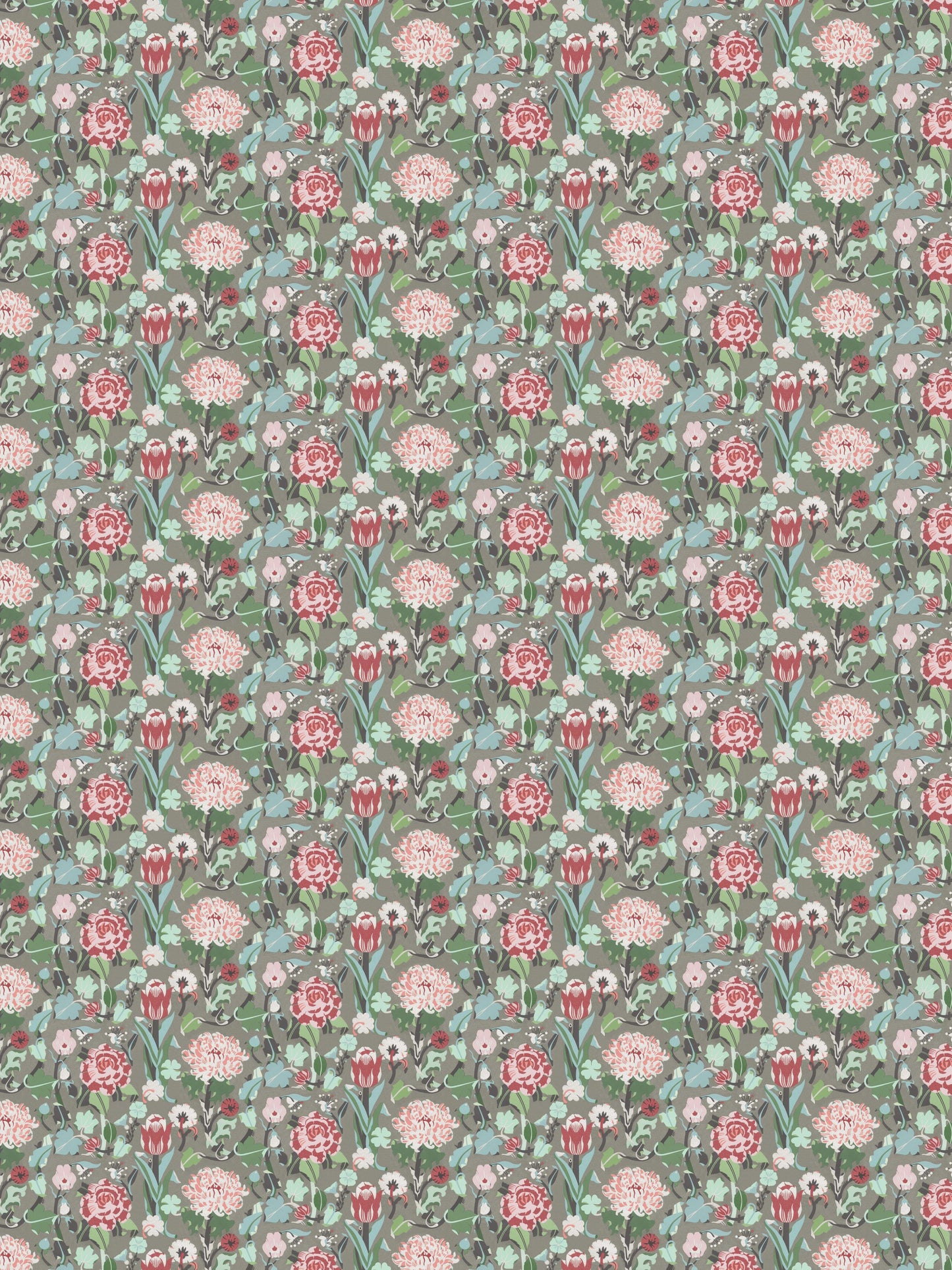 Taupe Bloemen - BS70-0120 - Image1 - Swedish Designers - 2070