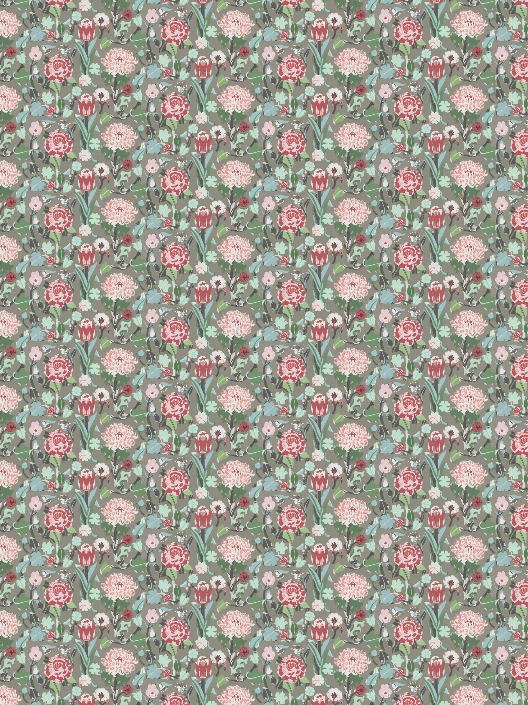 Taupe Bloemen - BS70-0120 - Image1 - Swedish Designers - 2070