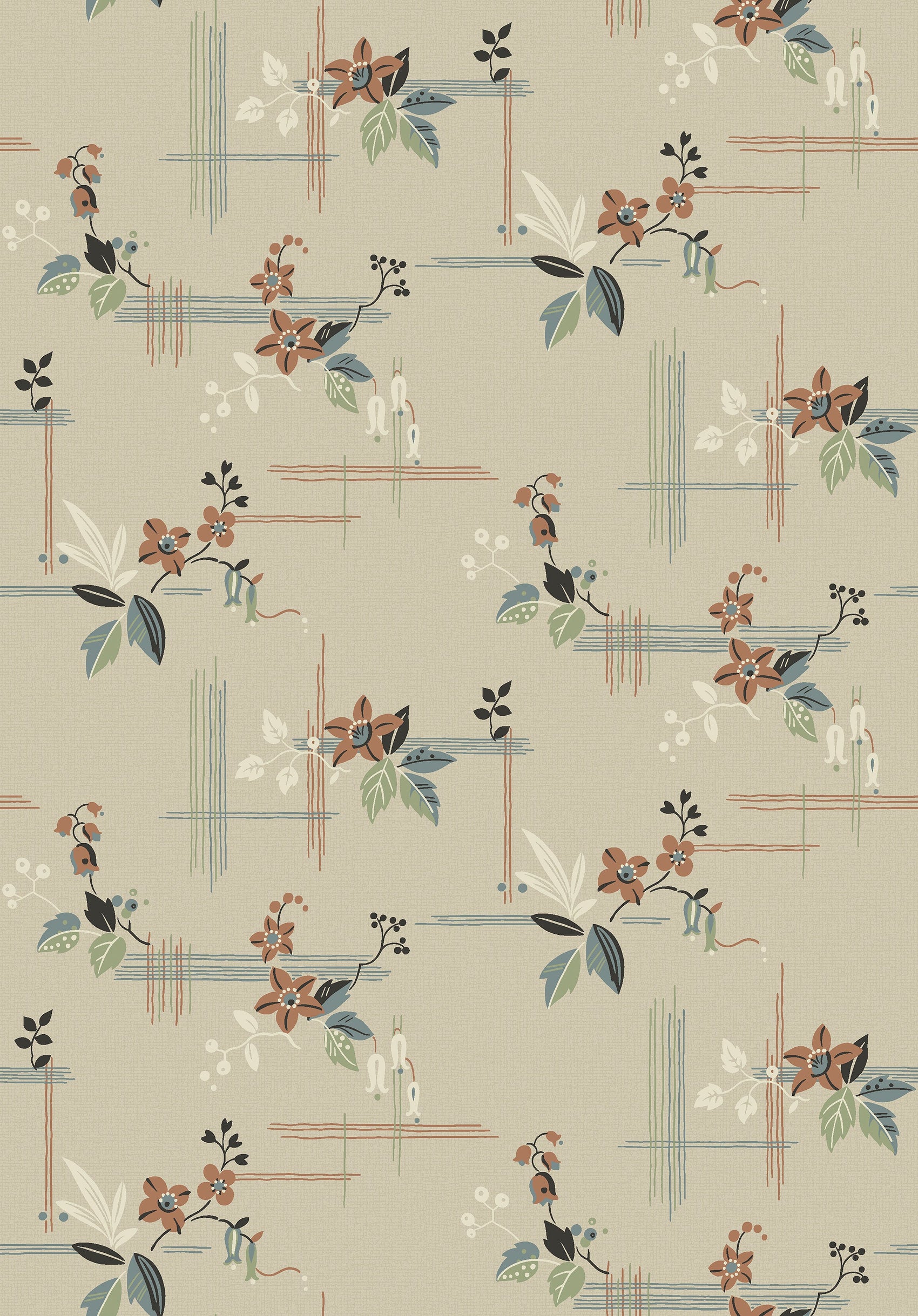 Beige Botanisch - BS72-0141 - Image1 - Alla Tiders Hus - 4172