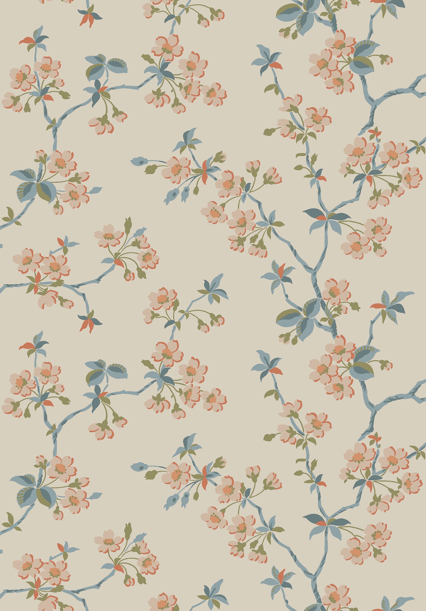 Beige Botanisch - BS76-0141 - Image1 - Alla Tiders Hus - 4176