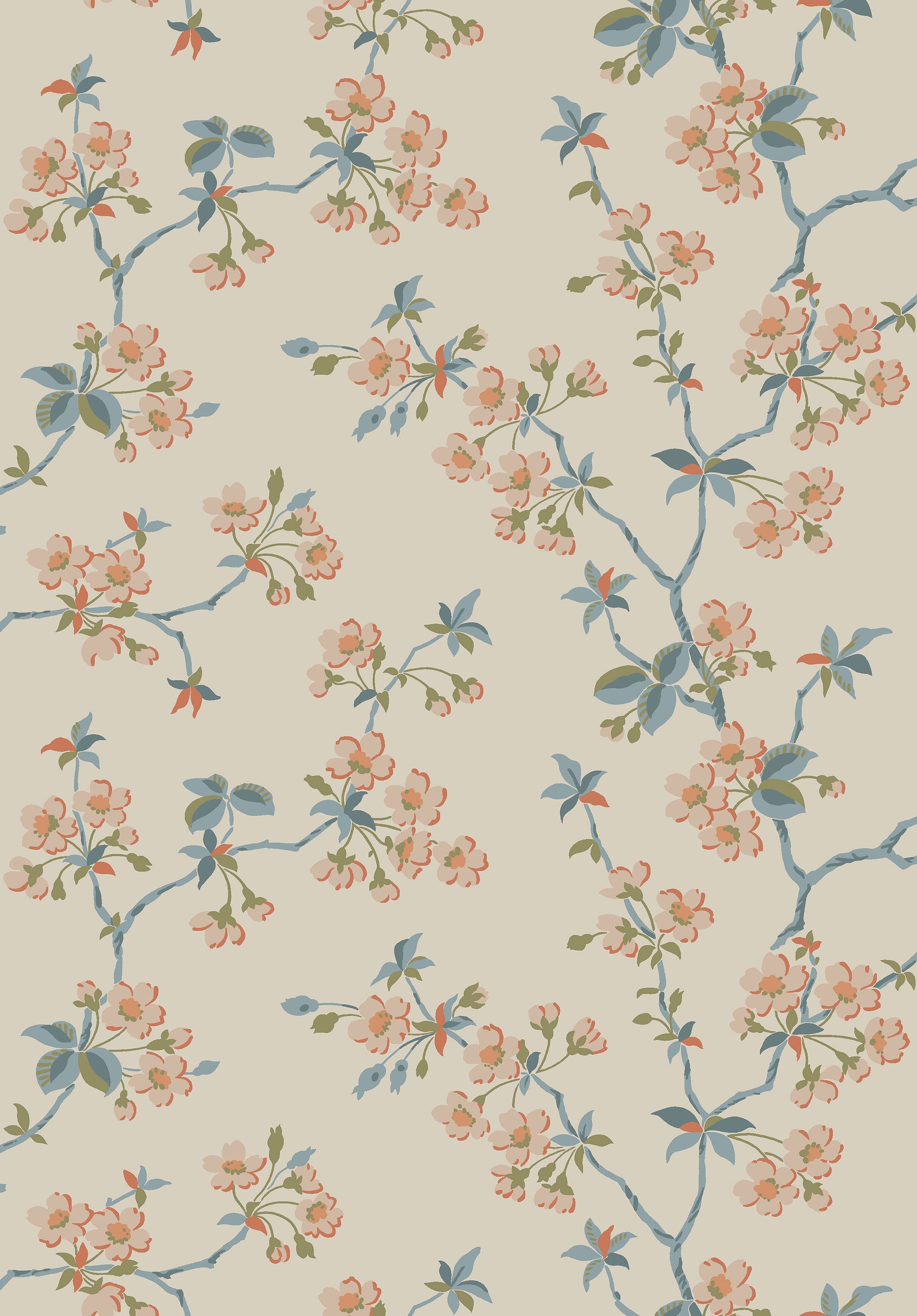 Beige Botanisch - BS76-0141 - Image1 - Alla Tiders Hus - 4176