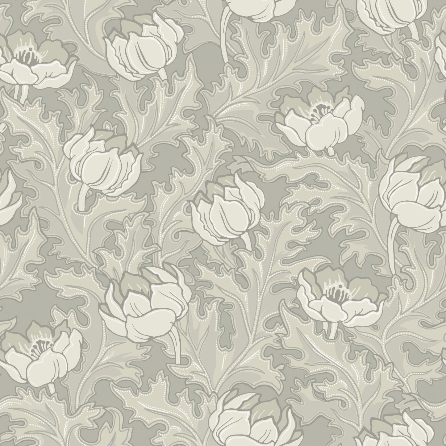 Beige Bloemen - DU01-0519 - Image1 - Gammalsvenska klassiker - 519-01