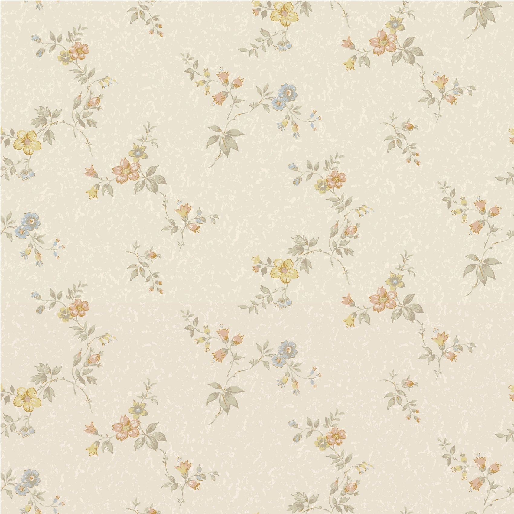 Beige Bloemen - DU02-0525 - Image1 - Gammalsvenska klassiker - 525-02
