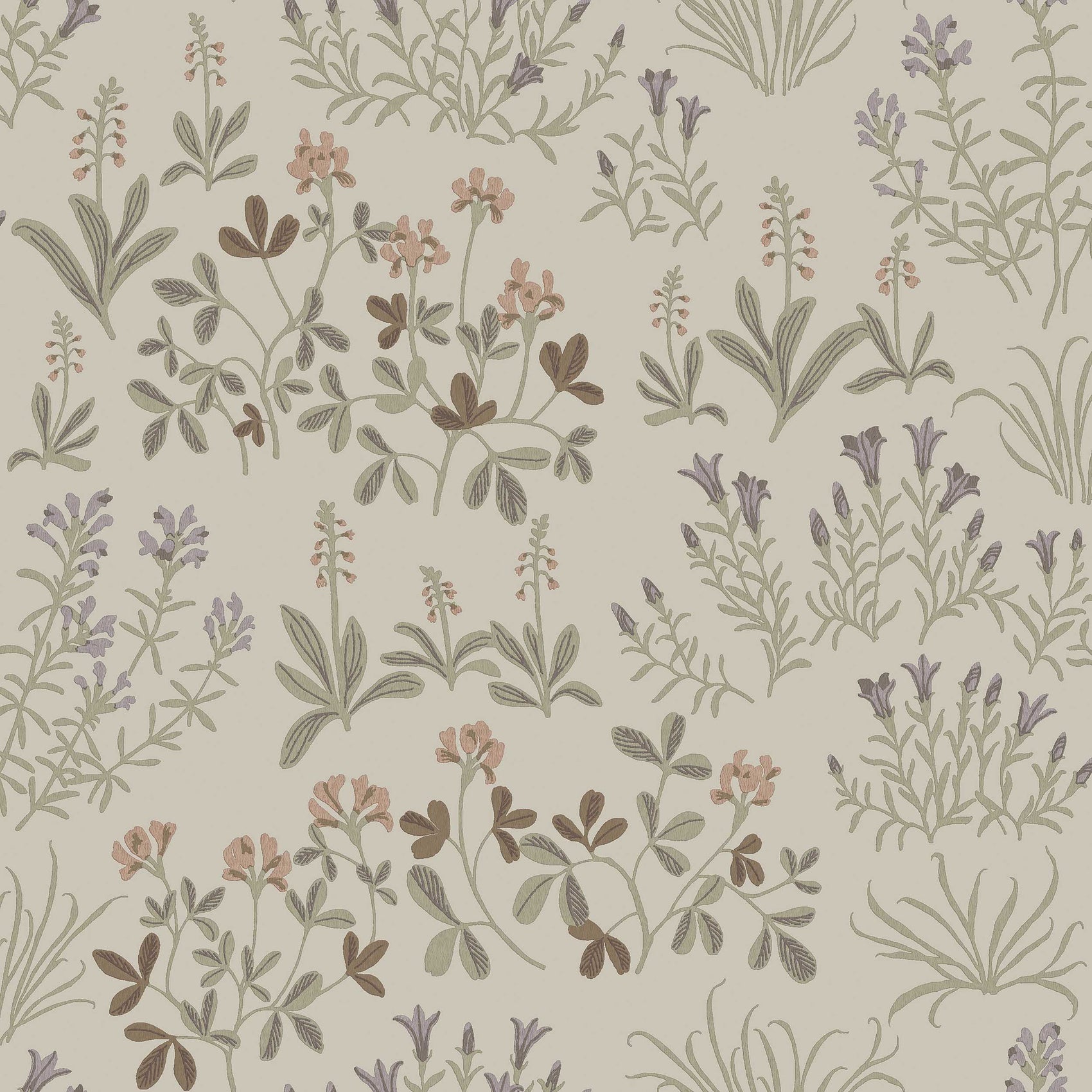 Beige Botanisch - BS04-0158 - Image1 - Nordic Folks - 5804