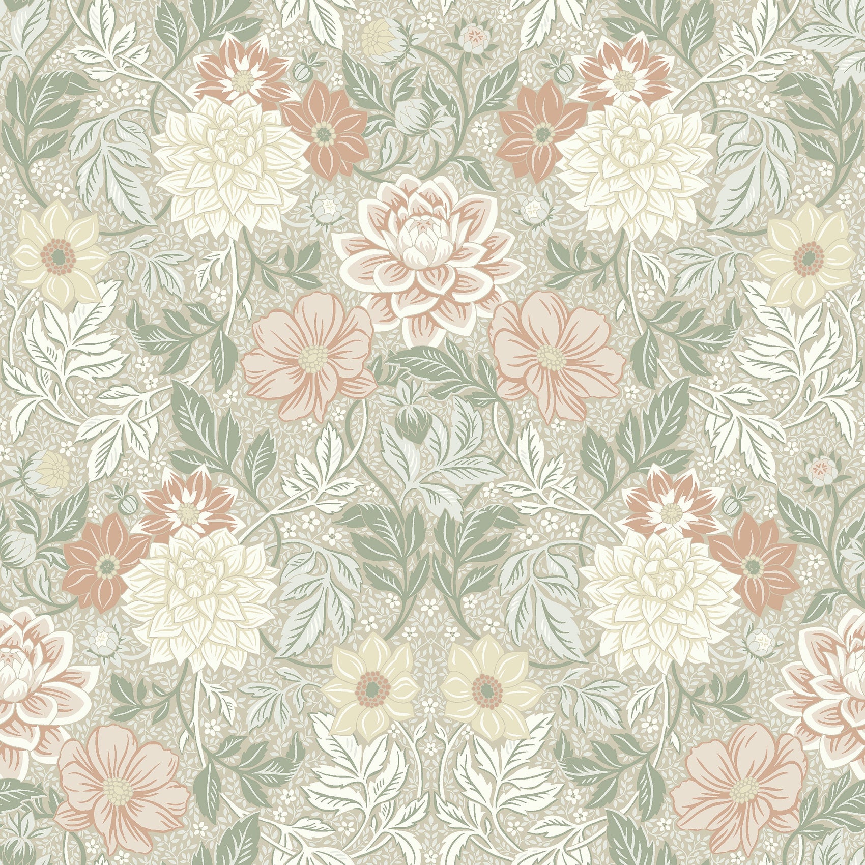 Beige Botanisch - BS65-0176 - Image2 - Falsterbo III / Icons - 7665