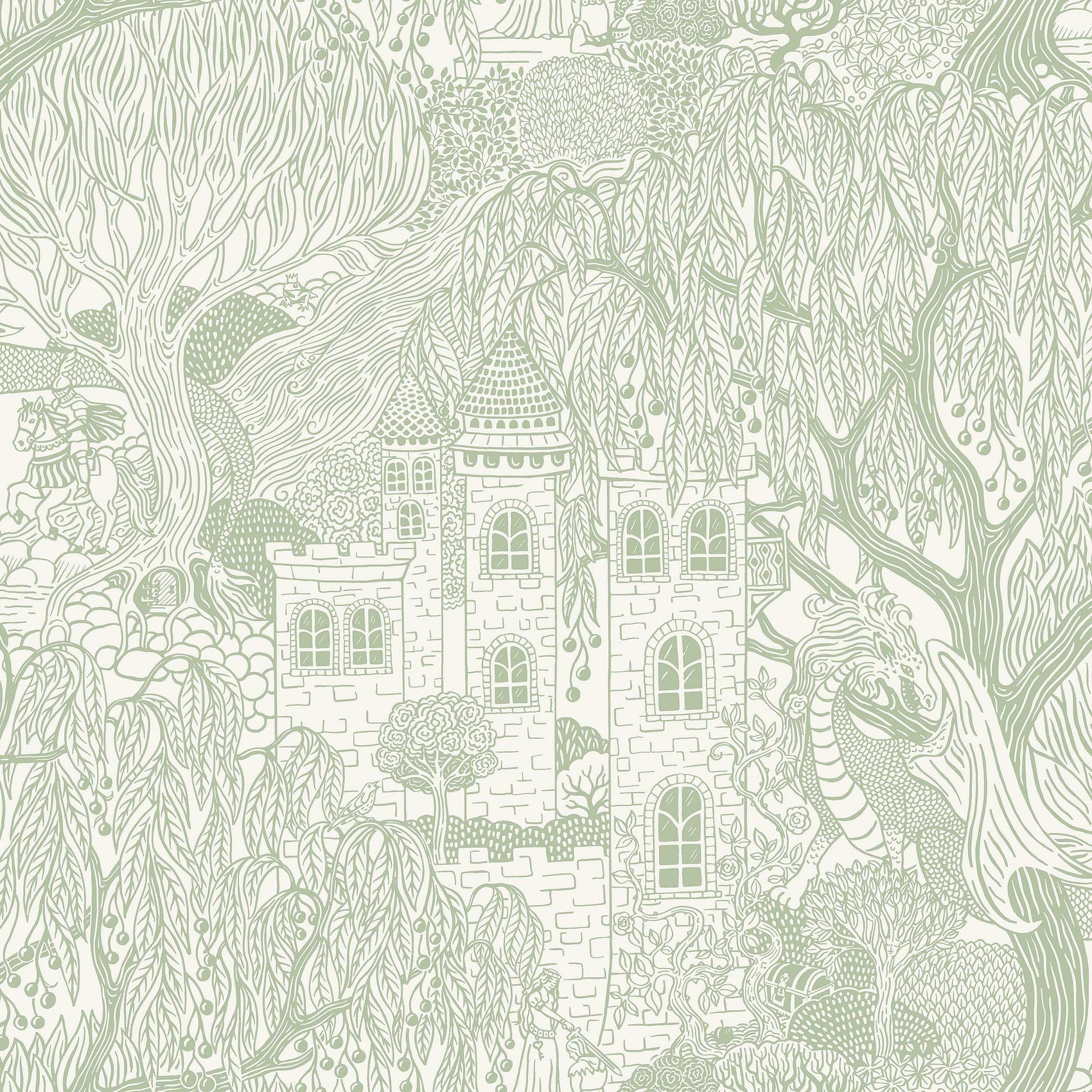 Wit Toile de Jouy - BS44-0181 - Image1 - Fairyland - 8144