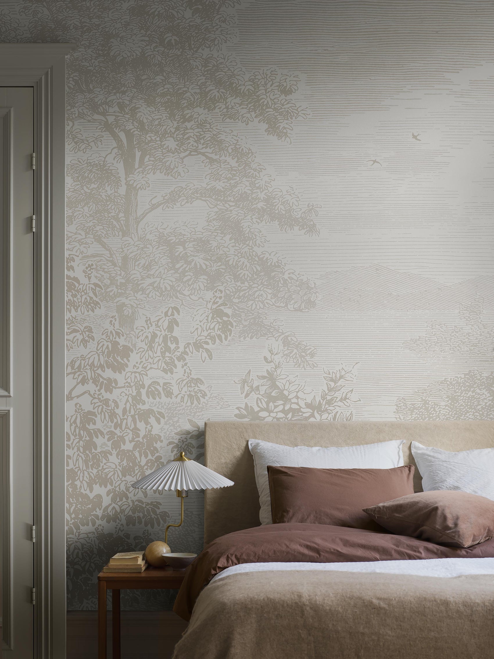 Geëtst Landschap Beige BS6W-2947