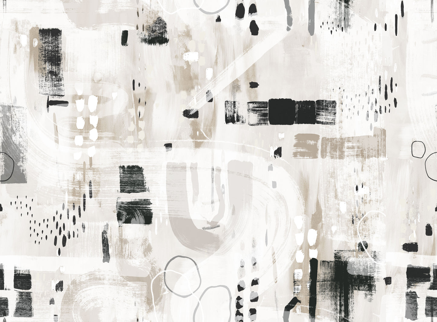 Abstracte Collage Wit BS7W-2949