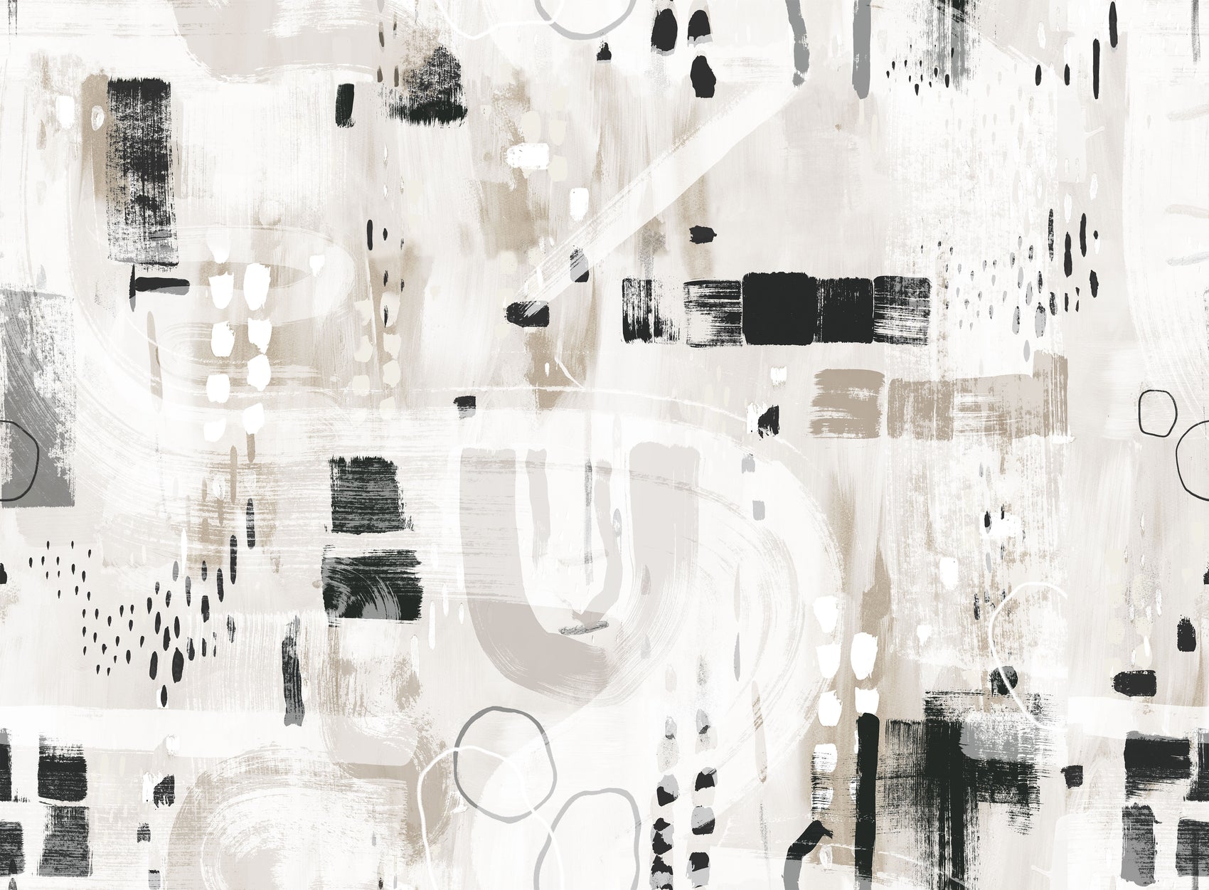 Abstracte Collage Wit BS7W-2949